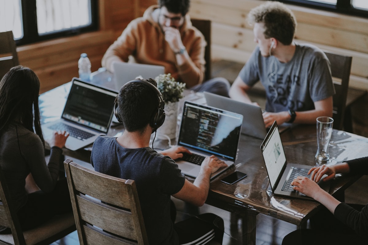 Astrova team collaborating in our Singapore office